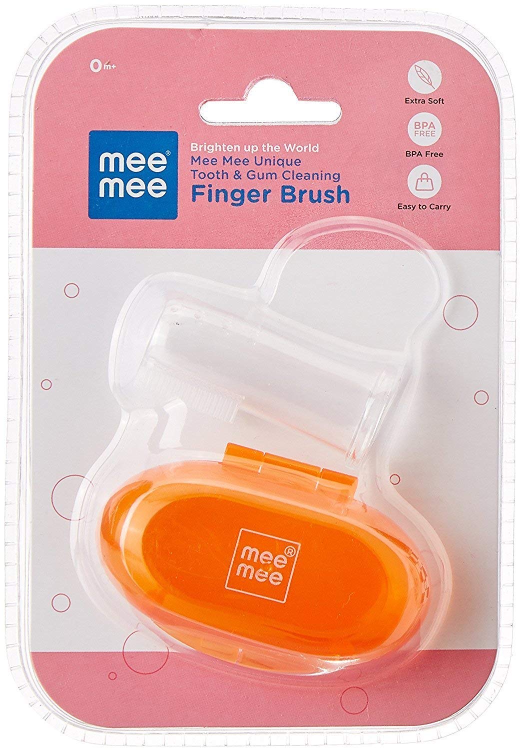 Mee Mee Finger Brush With Cover (Orange),Kid,Manual, Pack of 1 (B074QR4TYZ) Amazon Price History, Amazon Price Tracker