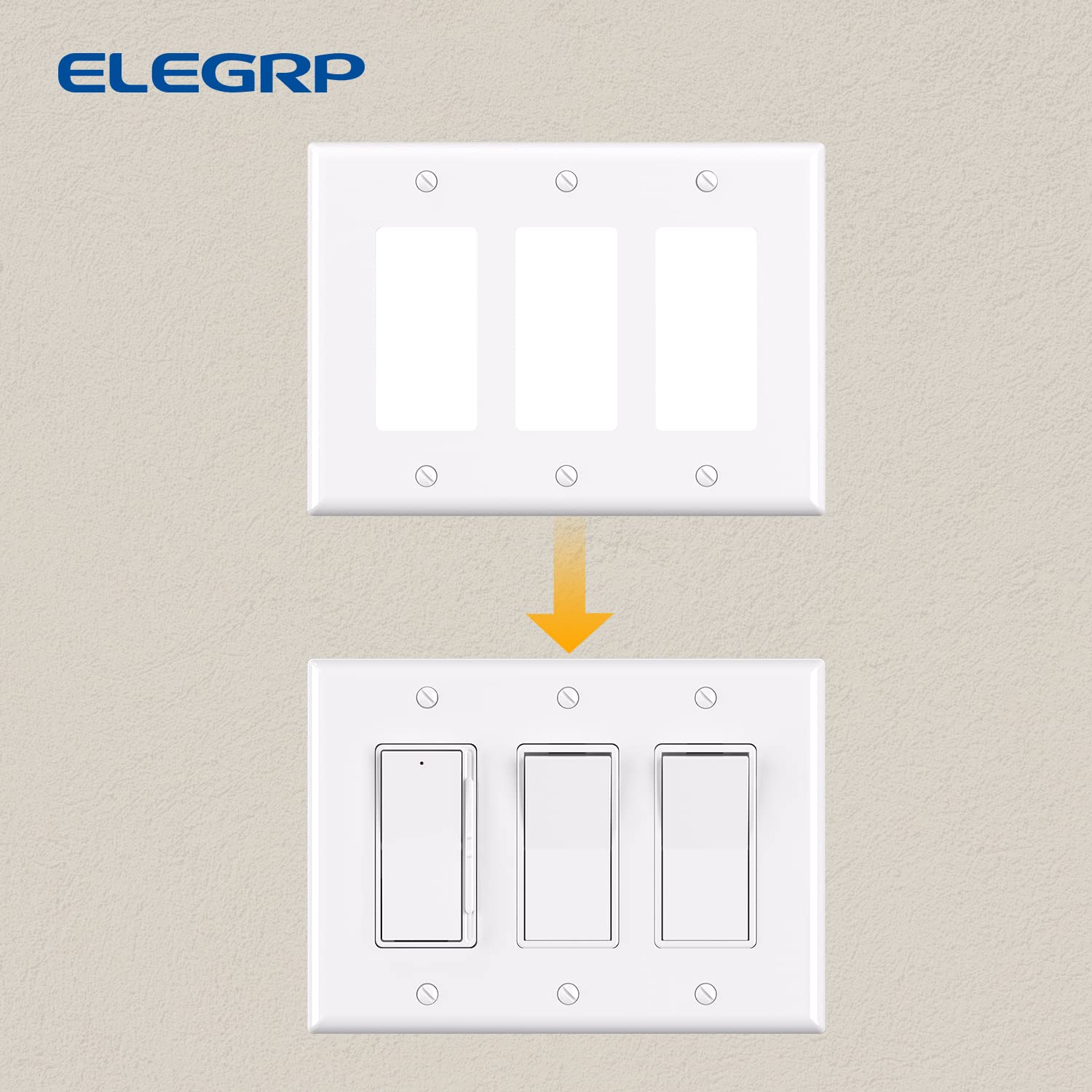 Decorative Wall Plates - Glossy White (5 Pack) -5