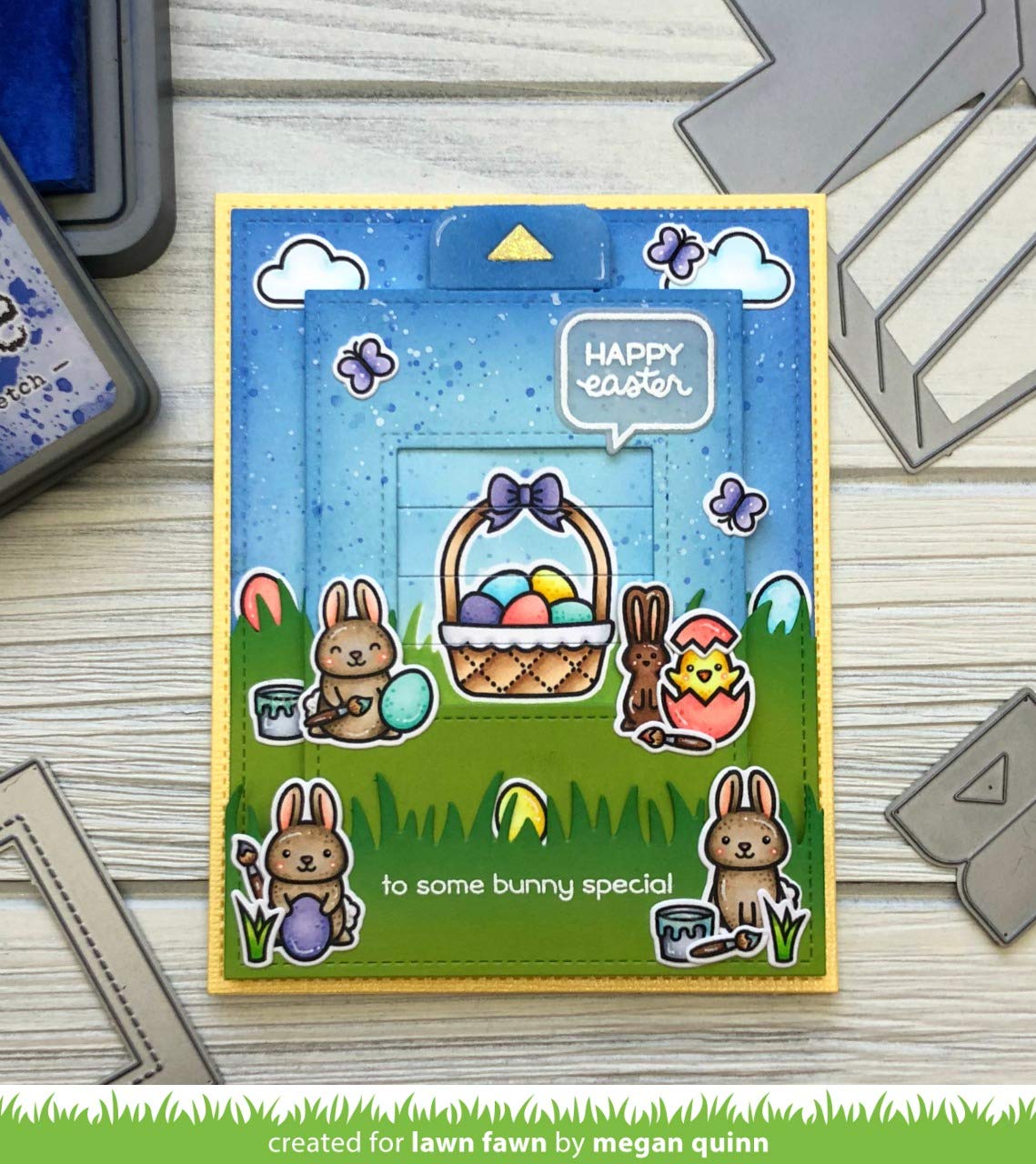 Amazon.co.jp: Lawn Fawn Easter Before 'n After 3インチ x 4インチ