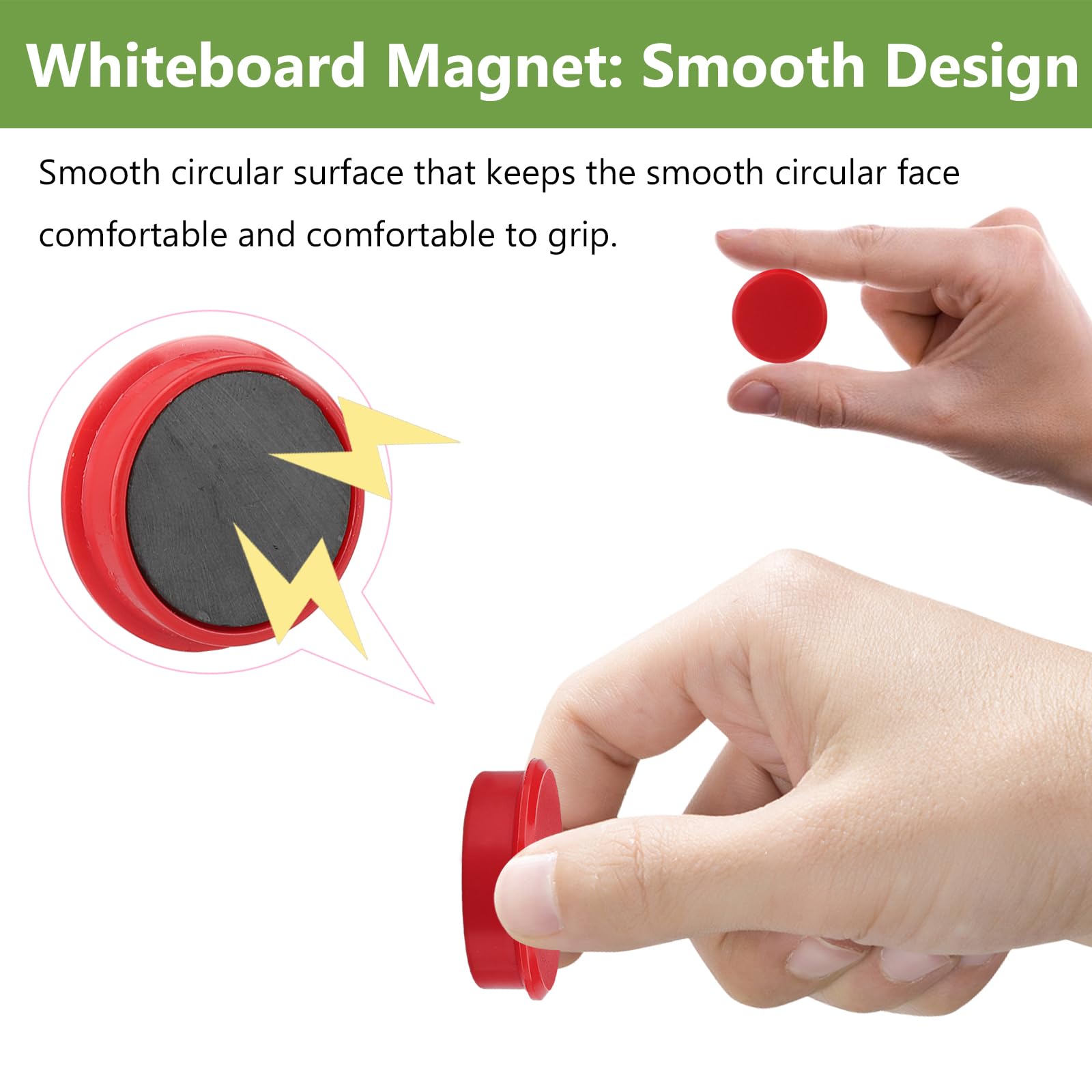 28 Magneti Per Frigorifero - &Oslash; 30mm - Colorati E Potenti - Per Lavagne E Bacheche