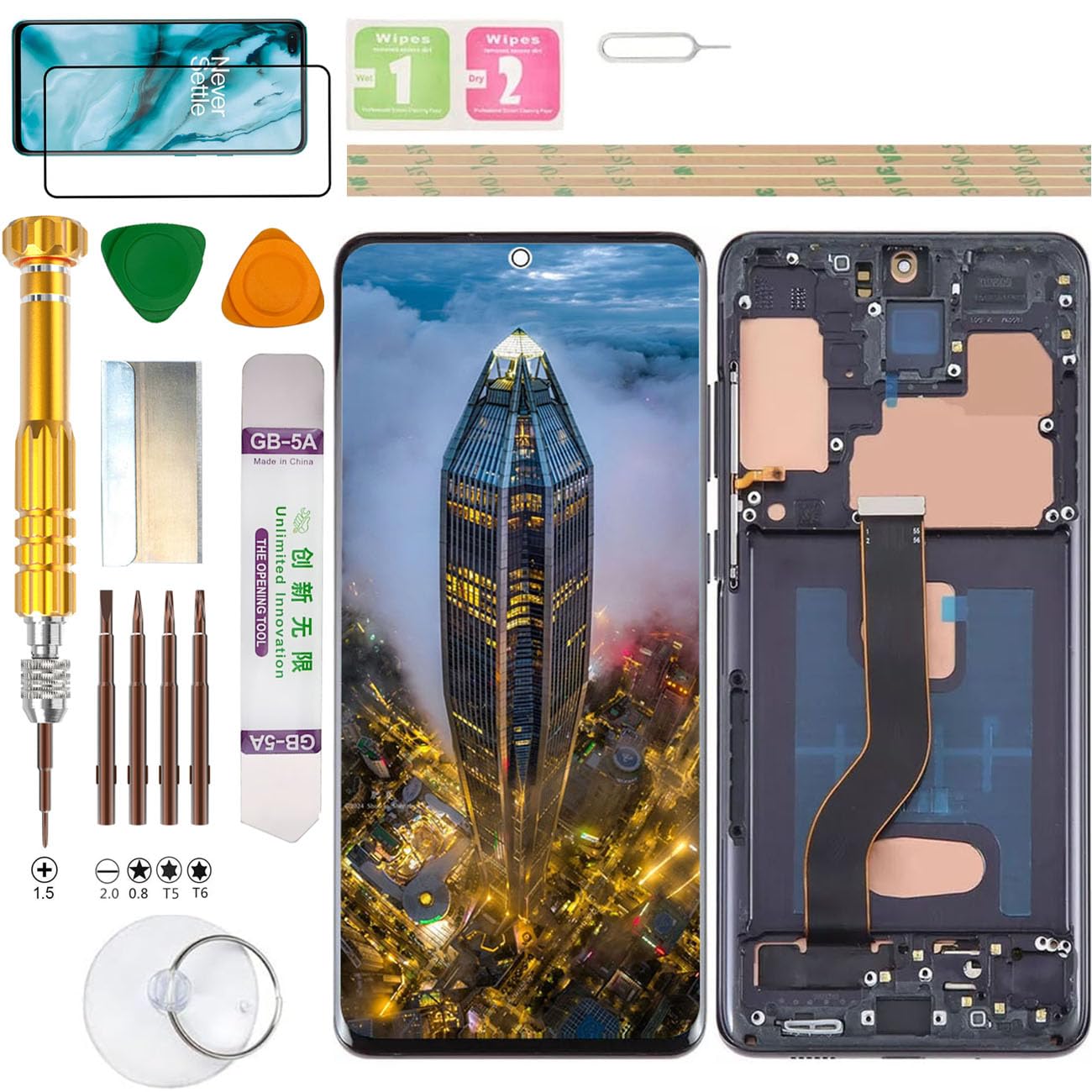 Amazon.com: (Without Fingerprint) LCD Display Assembly for Samsung