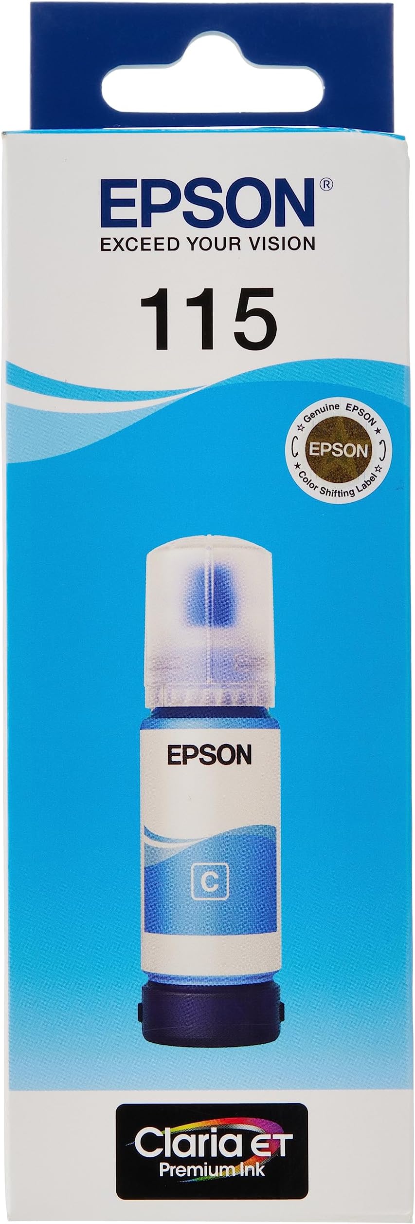 115 EcoTank Cyan ink bottle