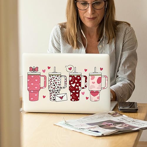 Miniatura 6 de Envoltura de copa UV DTF, calcomanías de transferencia de San Valentín para tazas de vidrio de 16 onzas, calcomanías de transferencia de vasos de