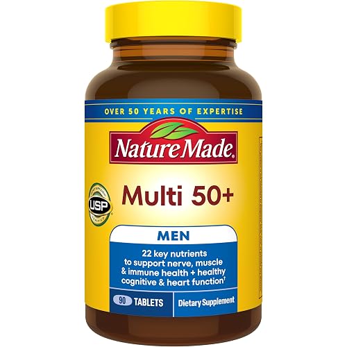 Nature Made Multivitamin for Men Over 50, Mens Multivitamins, 90 Tablets