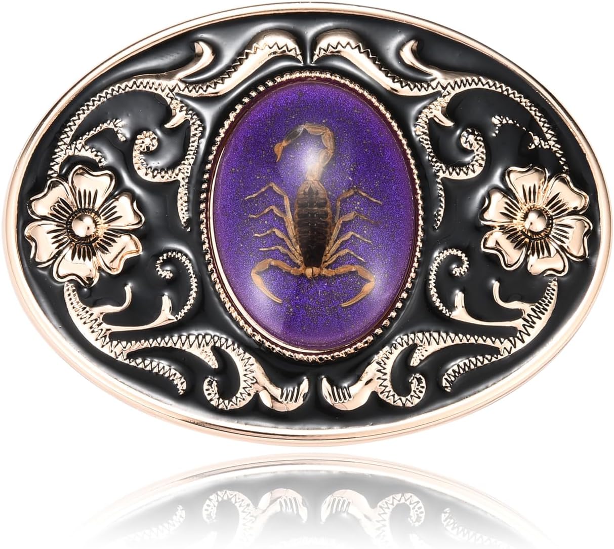 Western Scorpion Belt Buckle for Men Women, American Cowboy Cowgirl Novelty 3D Scorpion Belt Buckles