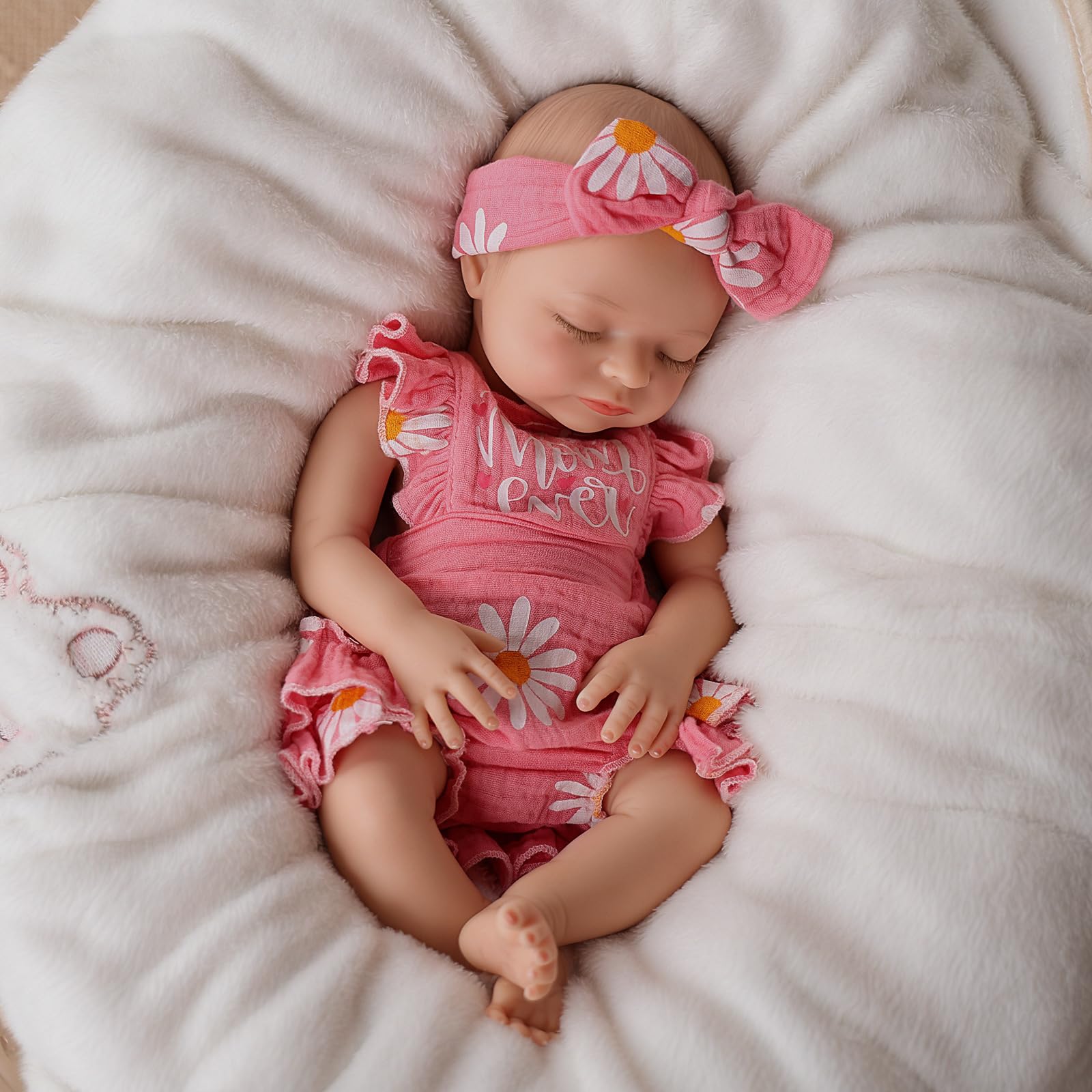 Photo 1 of ** SOLD AS IS, NO REFUND/RETURN** SEE COMMENTS!
BABESIDE 16 Inch Silicone Baby Doll, Lifelike Reborn Baby Dolls Silicone Full Body Realistic Newborn Real Life Baby Dolls Girl with Accessories for Kids Ages 3+ & Collectors