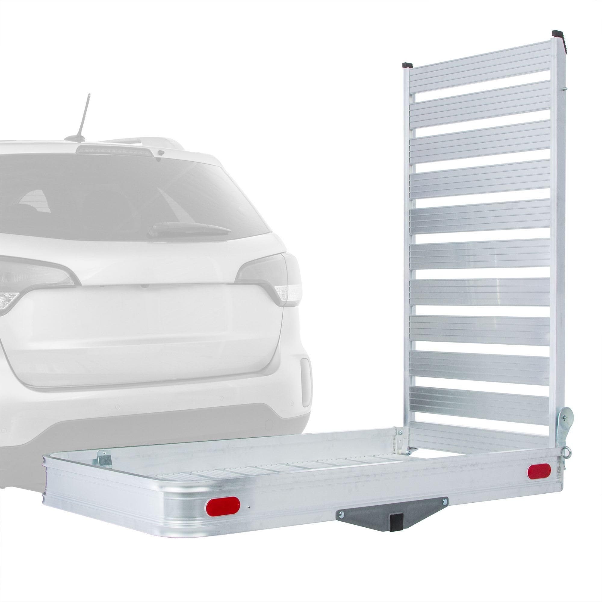ELEVATE OUTDOOR Hitch Cargo Carrier with Ramp, Class III or IV, 500 lb