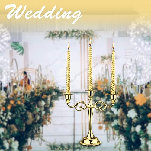 Miniatura 14 de Candelabro de metal de 5 brazos Negro,Bronce,Cobre,Peltre,Latón,Dorado,Plata,Negro puro,https:/ www.Yaxa/dp/undefined