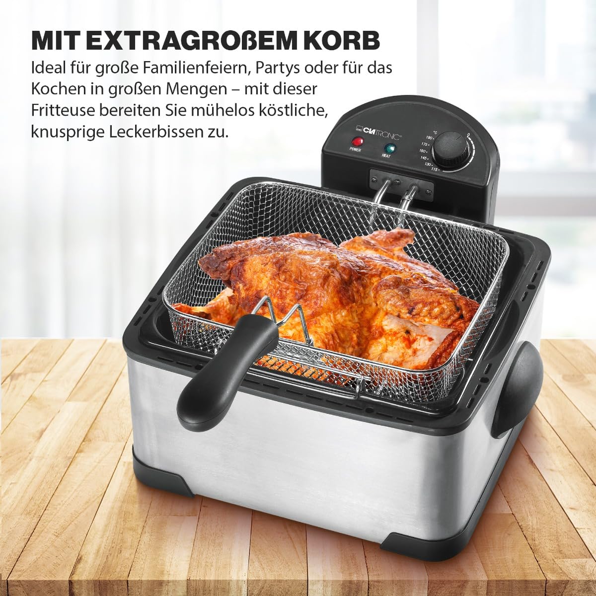 WMF Küchenminis Mini-friteuse Met Vet/olie, Friteuse Met Vet Olie Friteuse Met Aardappelsnijder 1000 W Uitneembare Oliehouder Voor Knapperige Frietjes Roestvrij Staal Mat Friteuse Friet Pan Frituurpan