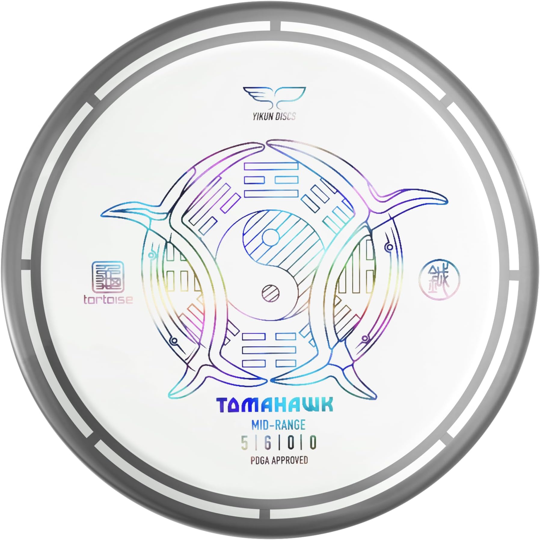 yikundiscs Yikun Disc Golf Midrange Driver Tomahawk Gray