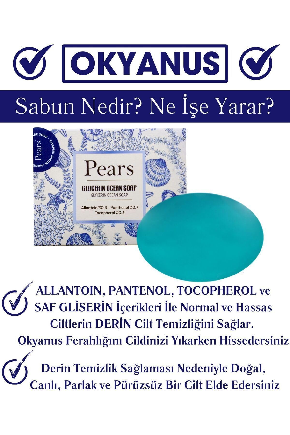 Original Saf ve Yumuşak Sabun 100gr + Gliserinli Okyanus Sabunu 120gr