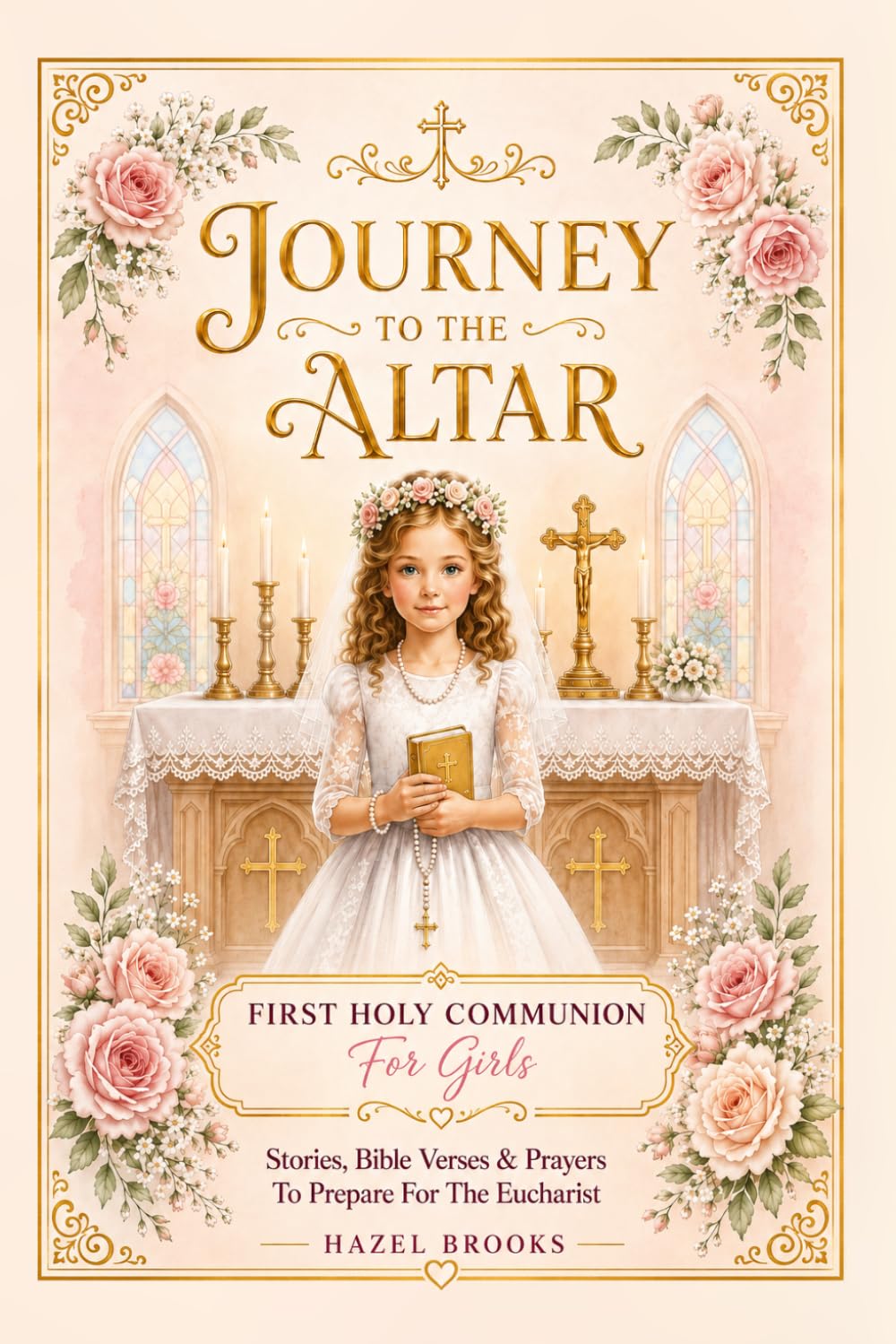 Journey To The Altar : First Holy Communion For Girls: With Catholic Stories, Bible Verses, Reflection Questions, And Prayers To Prepare For The Eucharist