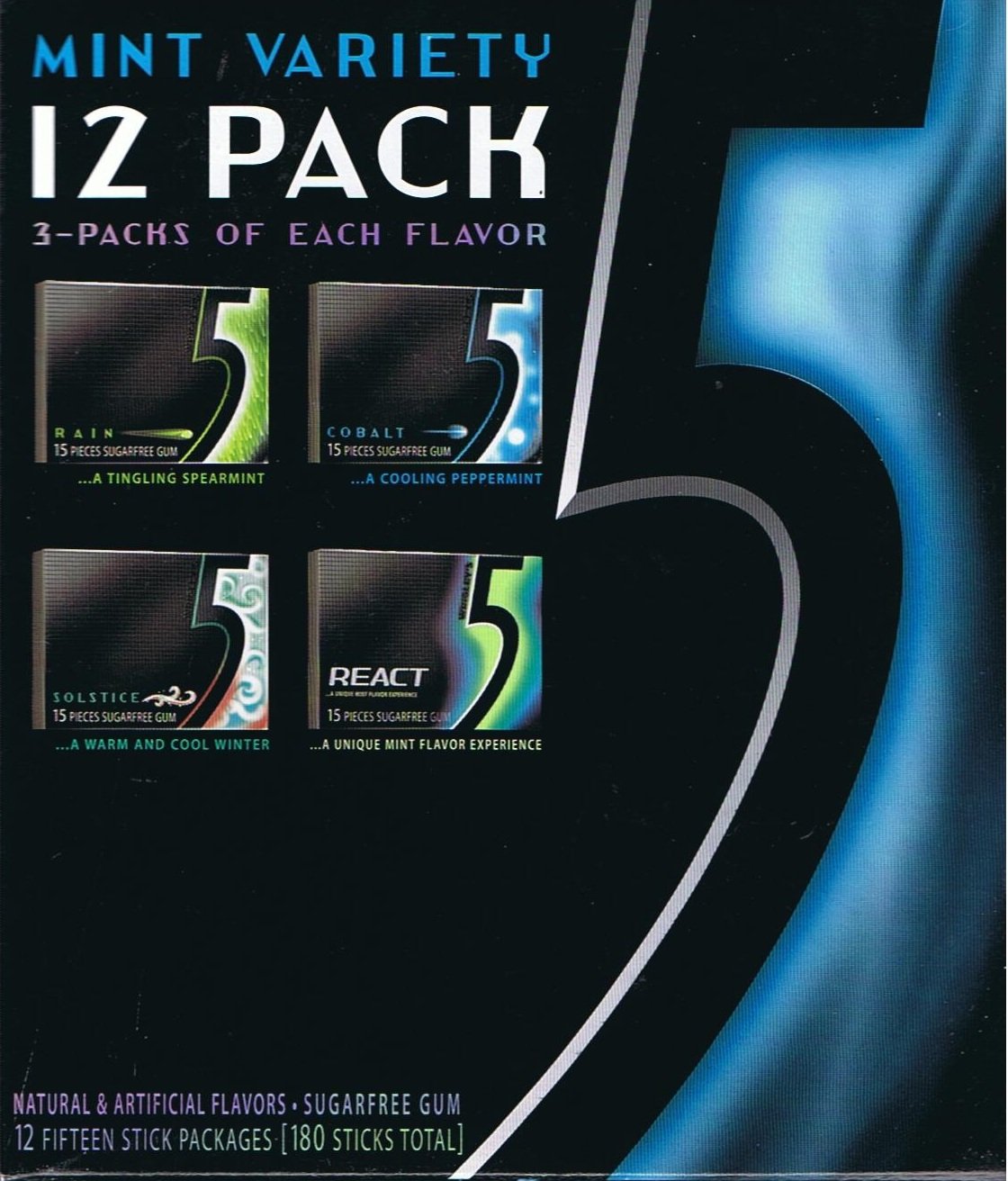 Buy Wrigleys 5 Gum Twelve Pack Mint Variety box Online at desertcartUAE