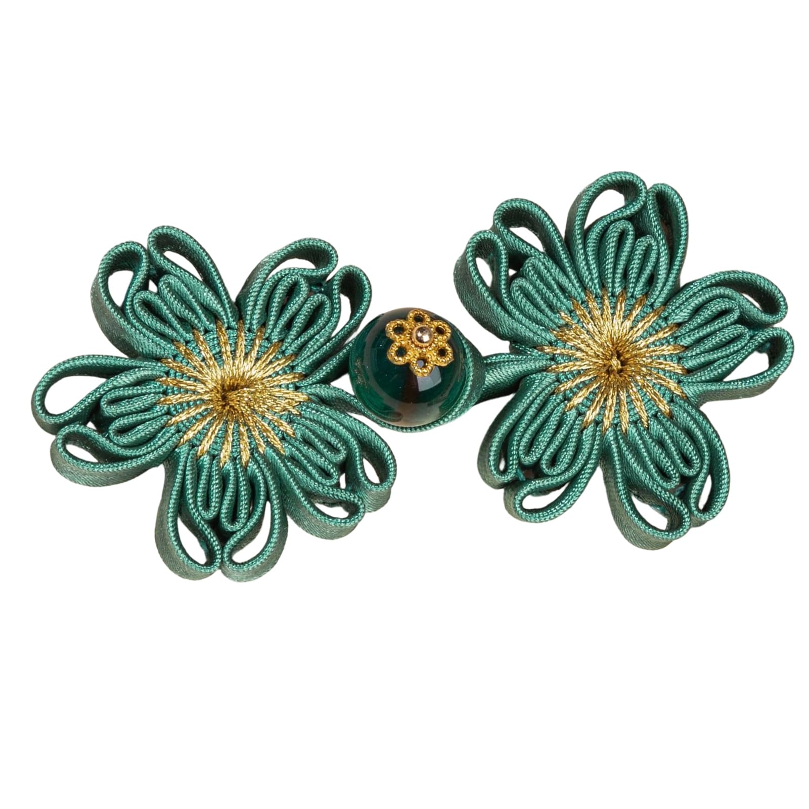 NEWFT Sewing Knot Button Clothing Fasteners Flower Cheongsam Knot Buttons for Chinese Cloaks Cheongsam Dress Coat Decorative Flower Button