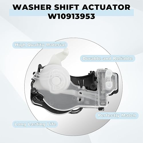 Miniatura 6 de Nuevo KT-155867_REV011 50SM21-1-221B 49tyz-e120a1 W11481722 W10913953 Actuador de cambio de arandela (120v 60hz 2.8w) para Whirlpool Maytag