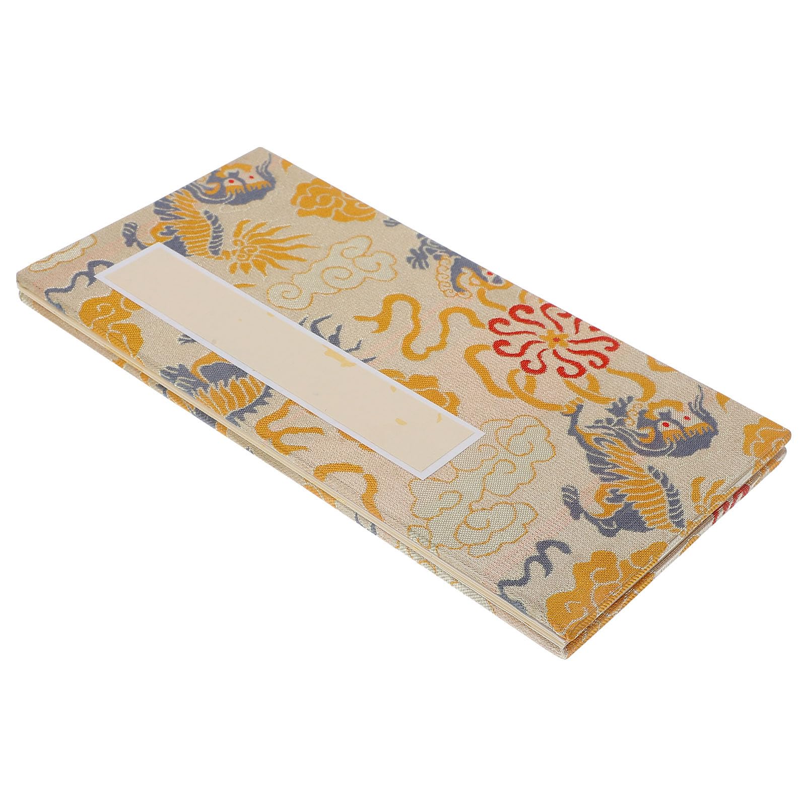 HOMSFOU Lotus Shape Candles Chinese Xuan Paper Art Book Xuan Paper Blank Xuan Papers Folding Book Blank Hanging Scroll Chinese Book Wood Crosses for Crafts