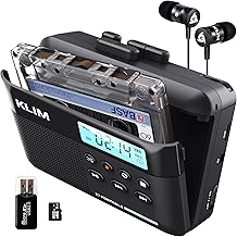 KLIM K7 Cassette Player - Cassette to Digital Converter - Portable Player with Built-in Microphone & Speaker - Rechargeabl...