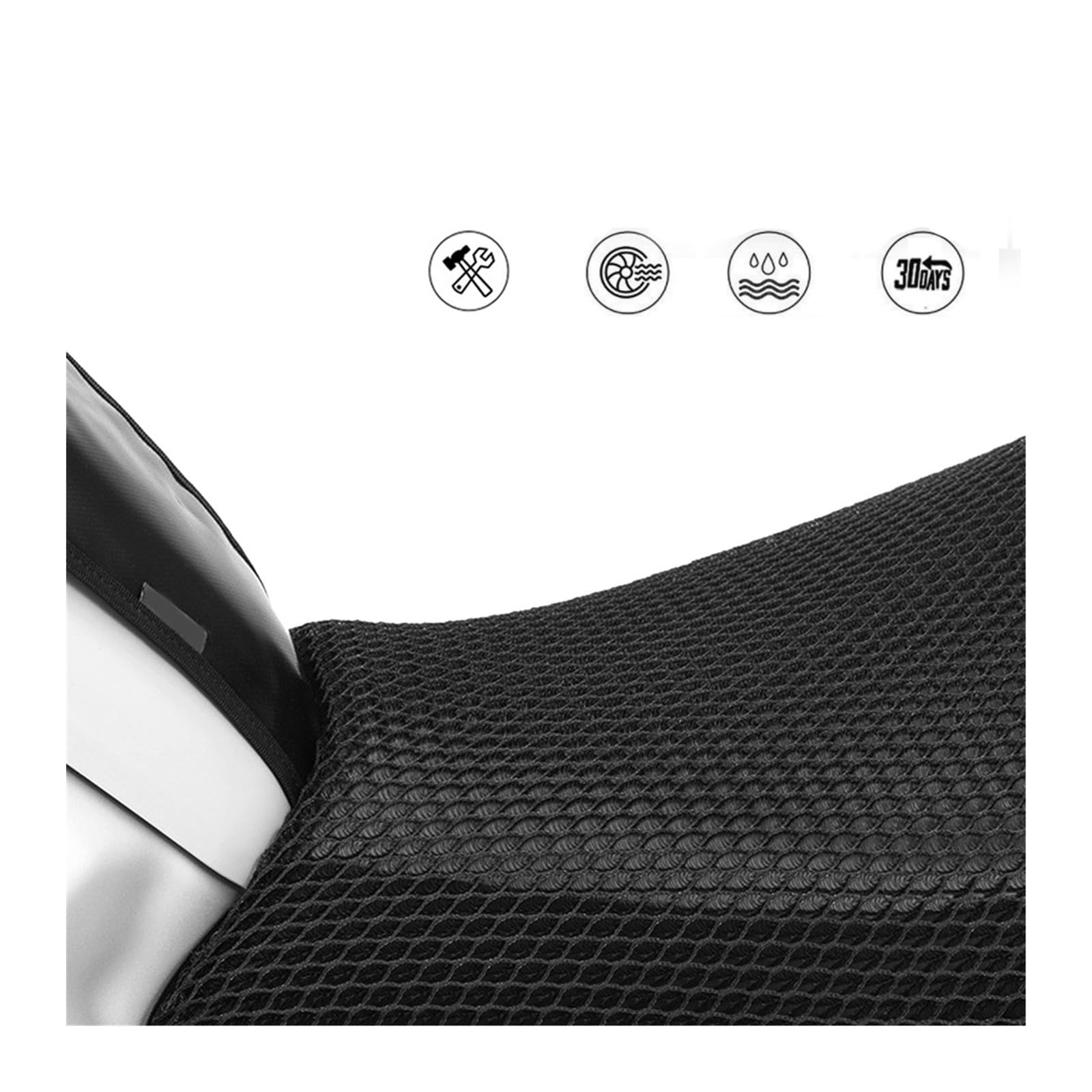 Housse De Siège Moto Pour BMW R1200GS LC Adventure 2013-2018 - Aération, Anti-pluie, Confort - Fixation Velcro - 11