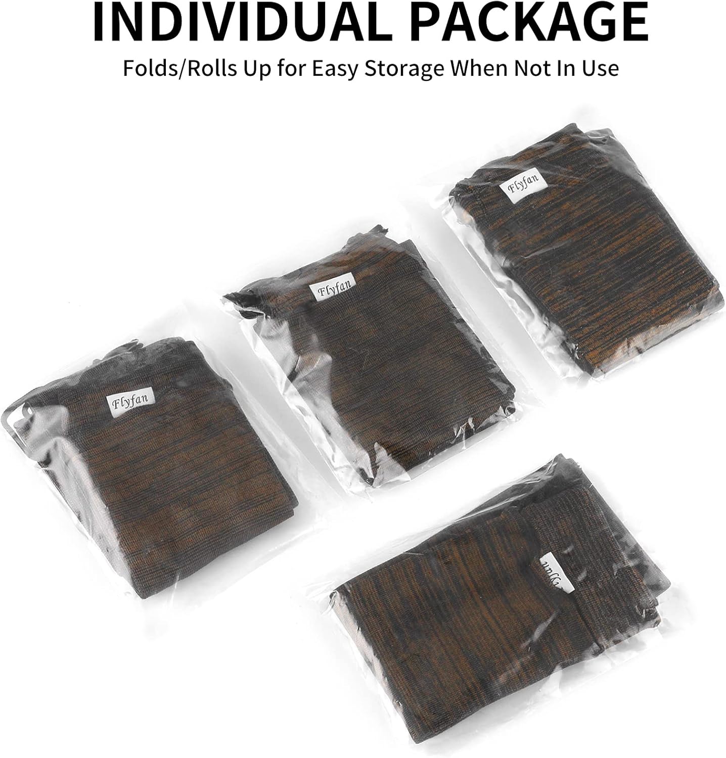 Flyfan 4Pcs Gun Socks for Rifles and Shotguns, Silicone Treated Knit 52 x 4.5 In Gun Sock Elastic Design for Gun Storage Hunting and Shooting Accessories, Perfect Father's Day Gift for Men