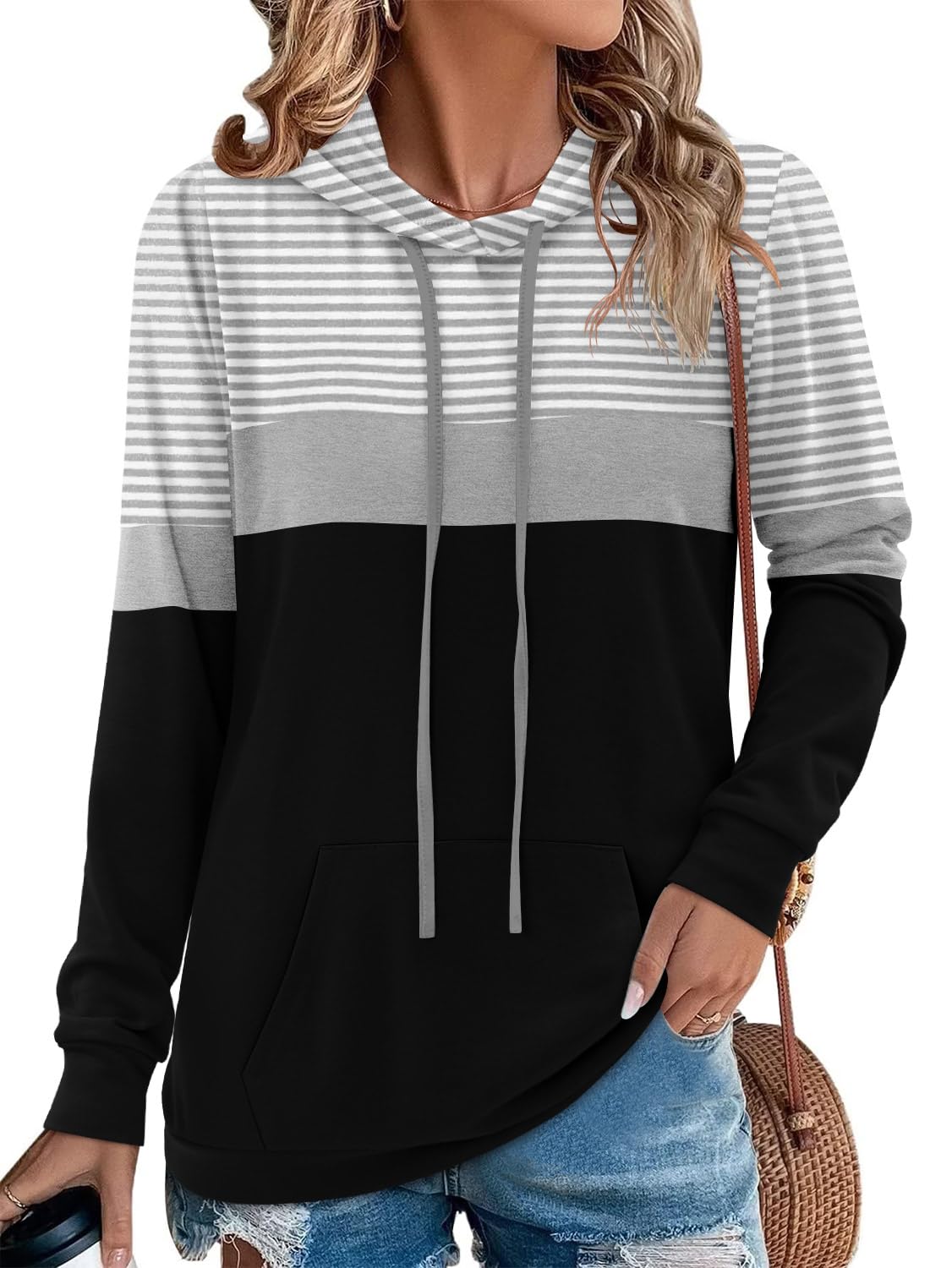 Angerella Long Sleeve Hoodies for Women Pullover Hooded Sweatshirts