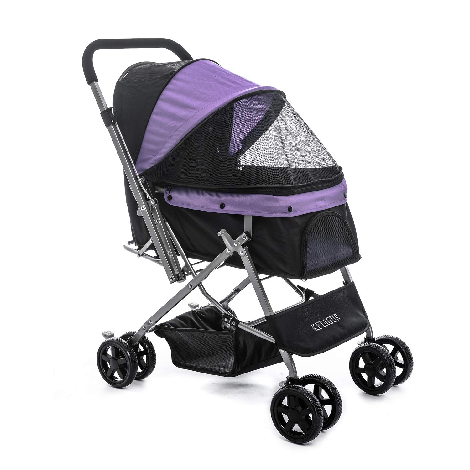 dog stroller reversible handle