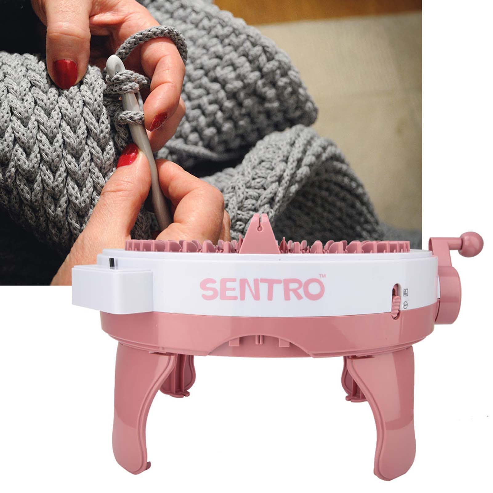 Machine à Tricoter 48 Aiguilles Rotative - Métier à Tricoter Rond Pour Chapeaux Écharpes Chaussettes Enfants Adultes