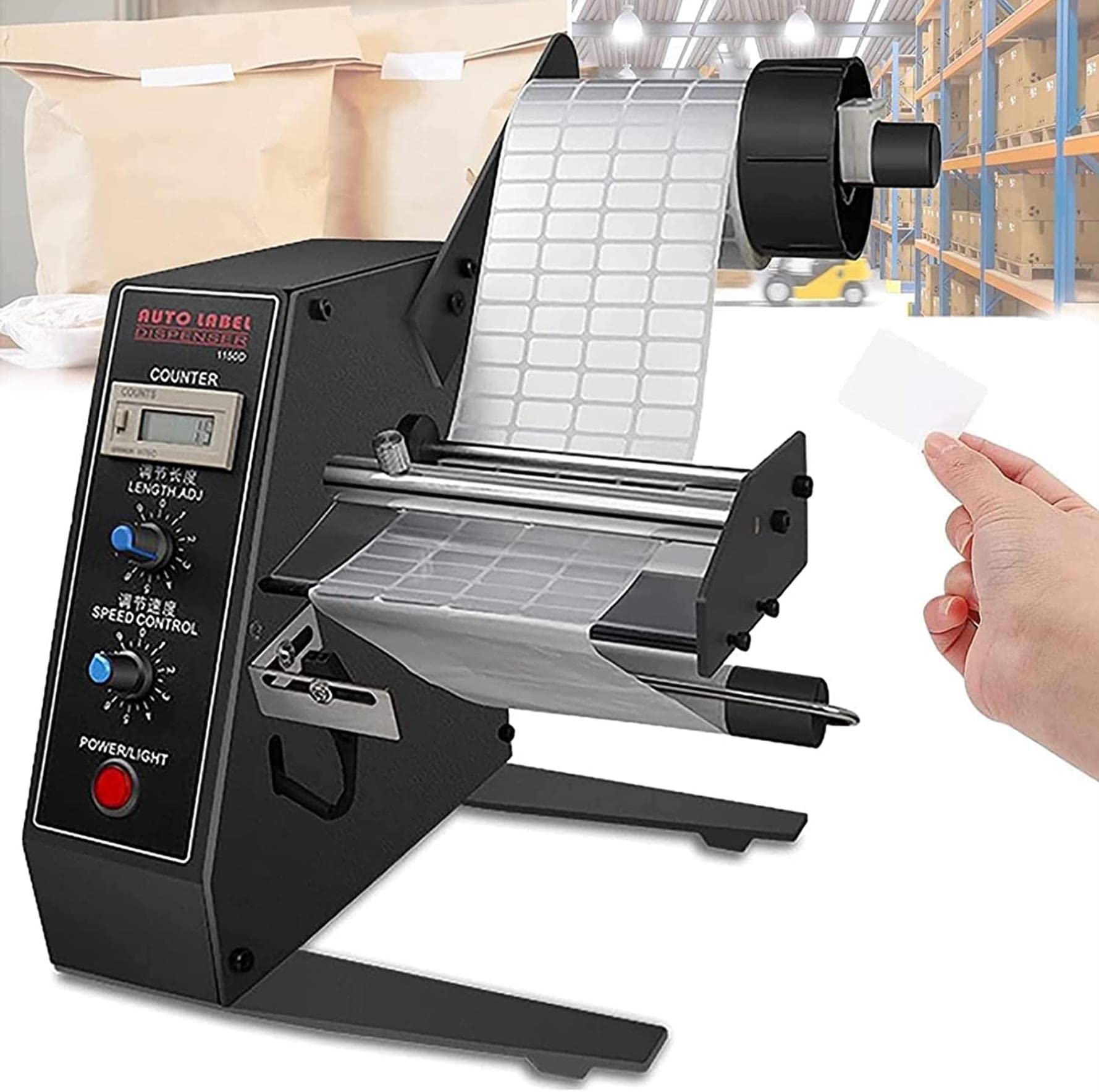 Dispensateur d'étiquette automatique avec compte automatique 0-999999