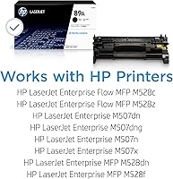 Vista 2 de HP Cartucho de tóner negro 89A Funciona con LaserJet Enterprise M507, MFP M528 CF289A (paquete de 2)