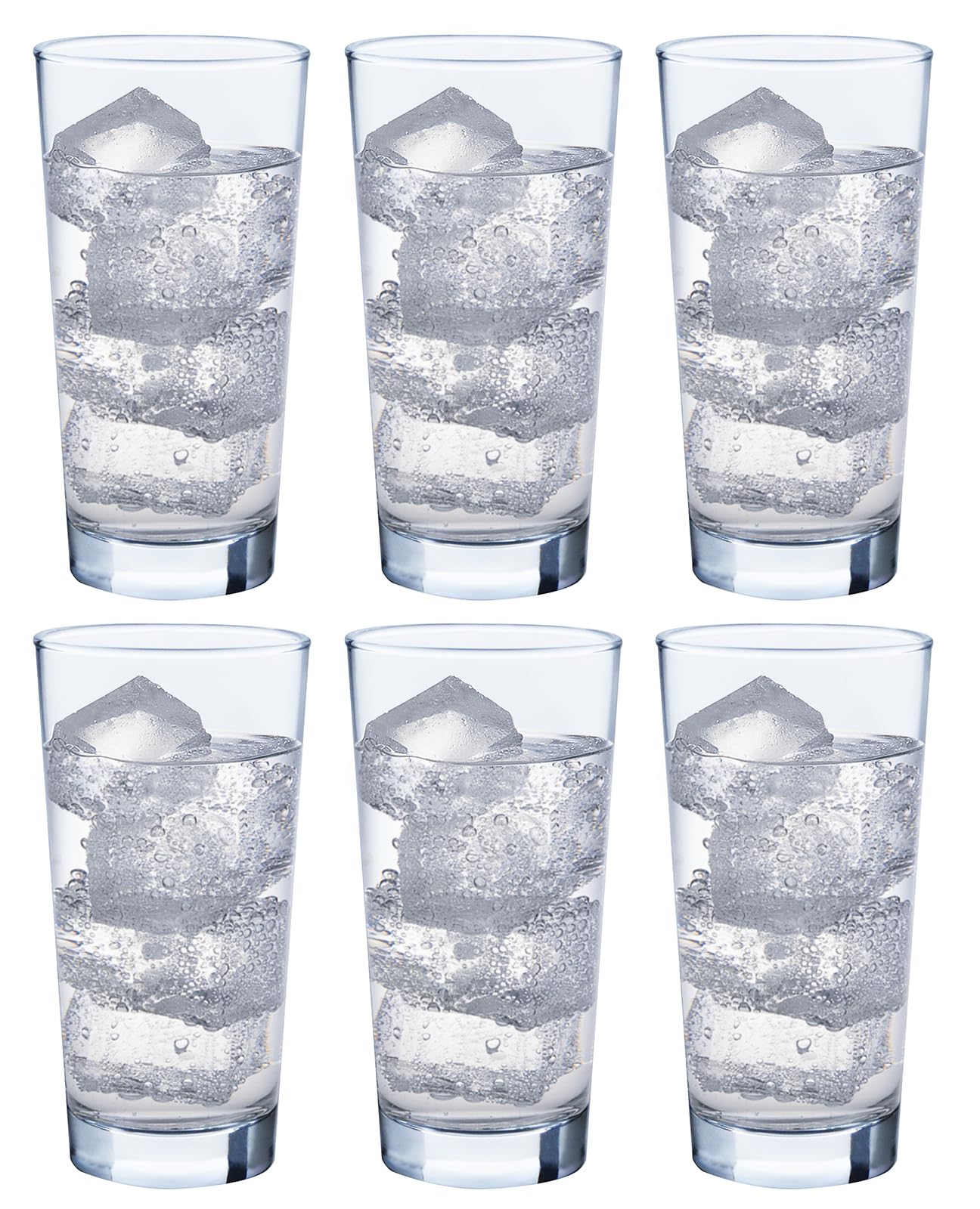 ???????? Toyo Sasaki Glass 00535 Tumbler Glass, Tumbler, 15.2 fl oz (435 ml), Set of 6, Long, Made in Japan, Dishwasher Safe, Beer Glass, Highball Glass, Glass Cup
