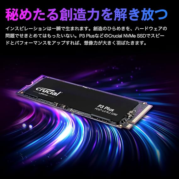 Crucial P3 Plus 1TB PCIe 4.0 3D NAND NVMe M.2 SSD