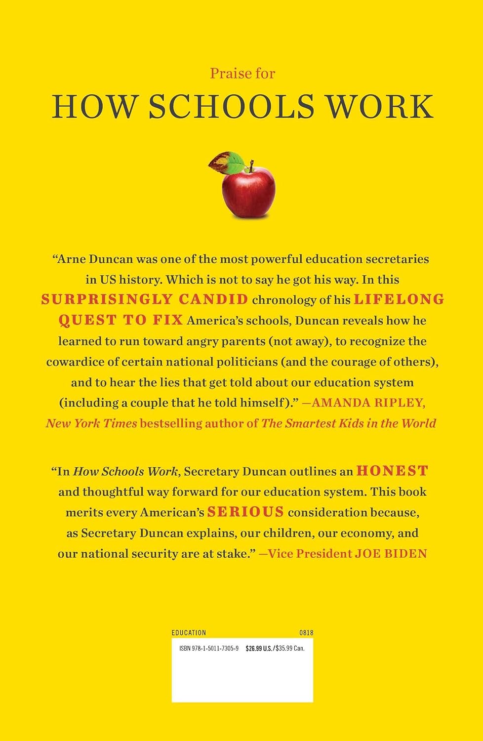 How Schools Work: An Inside Account of Failure and Success from One of the Nation's Longest-Serving Secretaries of Education