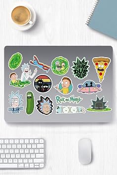 Rick And Morty Theme Sticker Label Set 1 - Laptop Notebook Phone
