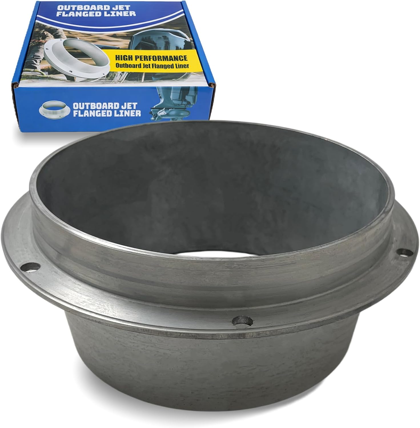 Outboard Jets Flanged Liner Part No.1521 Zinc-Aluminum Alloy | Wear Ring for Medium Series Pumps #1521 Replacement for 6 1/8 #1737 & 6 1/8 CB #1860 Jet Boat Impellers fits Mercury,YAMAHA