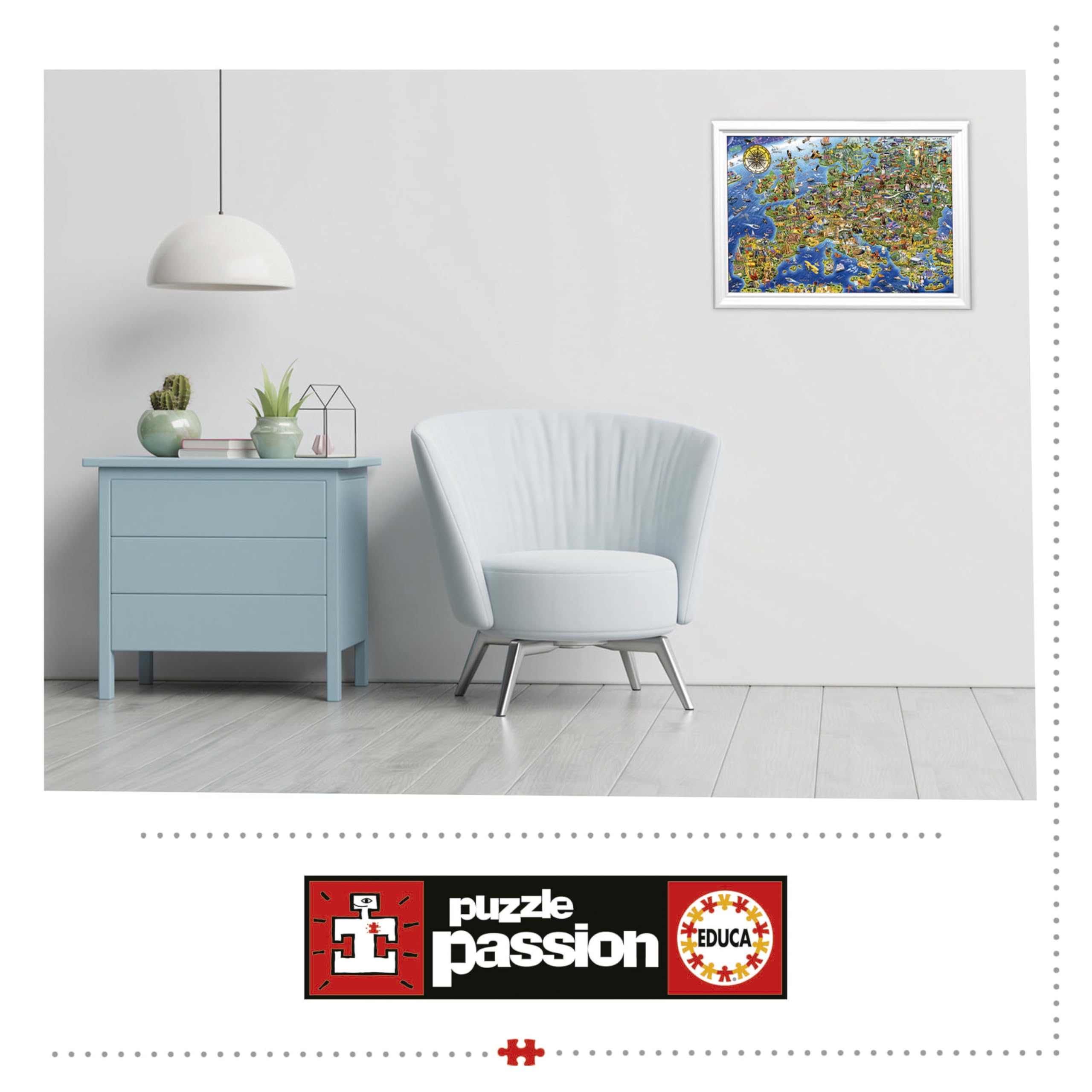 Educa Puzzle 500 Piezas | Mirada Majestuosa Del León | Incluye Pegamento Fix | 34x48 Cm | +11 Años