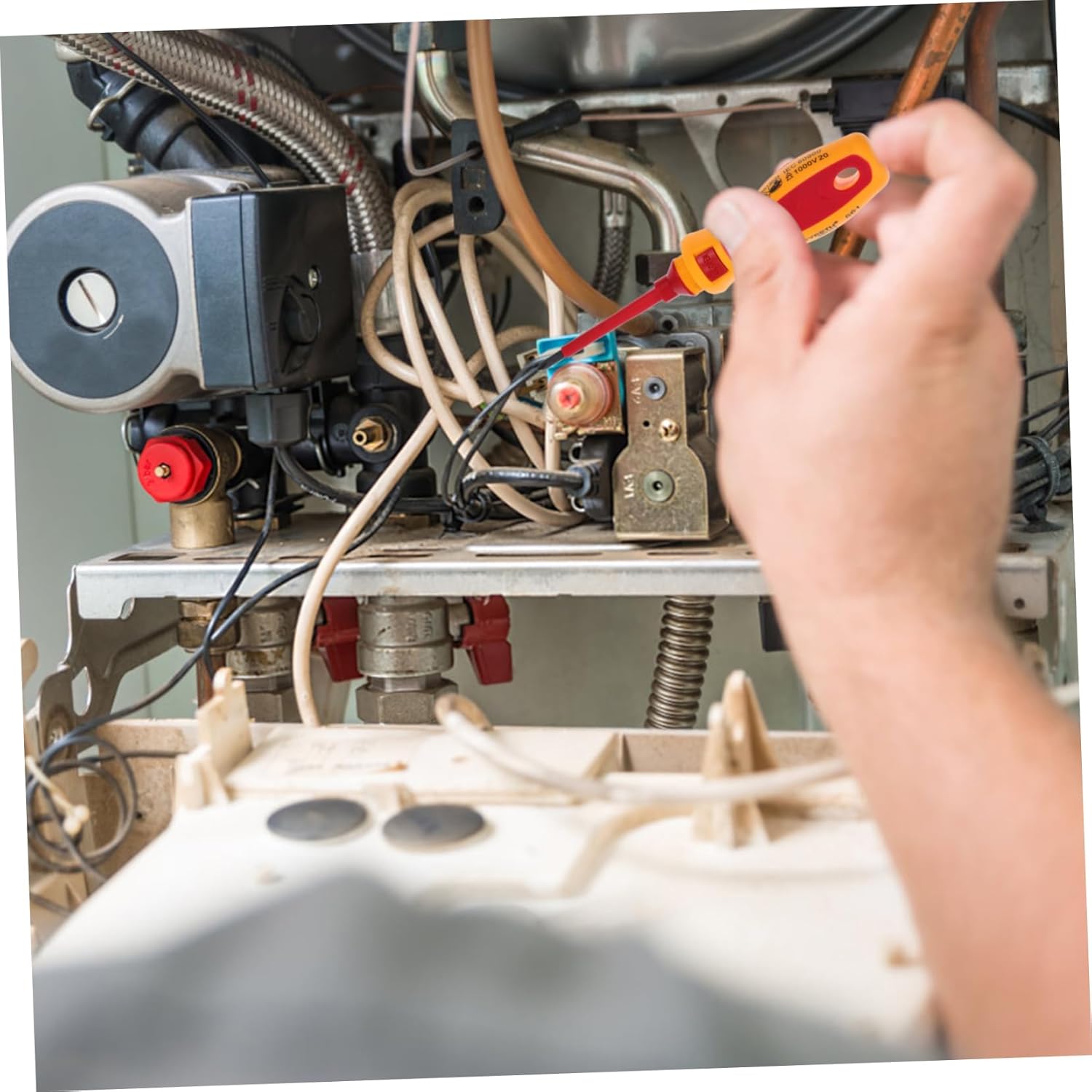 Angoily 1set Vde Precision Screwdriver Mobile and Tablet Repair Ergonomic Non-slip Handle Tools for Electronics Disassembly and Maintenance