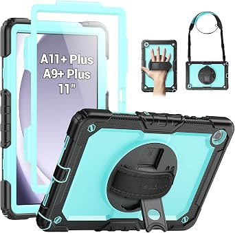 SEYMAC Case for Samsung Galaxy Tab A11+/A9+ Plus 11", Light Blue