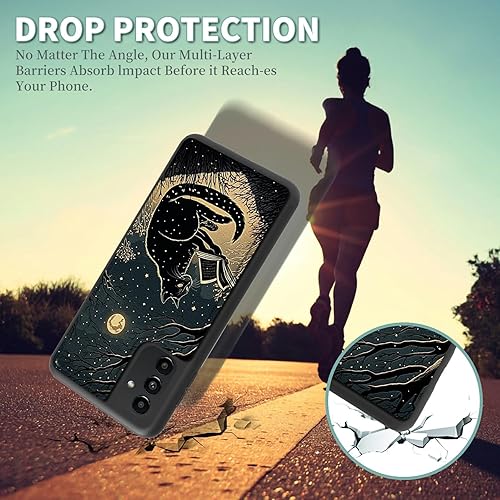 Miniatura 3 de Funda tipo cartera para Samsung Galaxy A54 5G con tarjetero y bloqueo RFID, piel sintética suave, función atril, cierre magnético, funda delgada