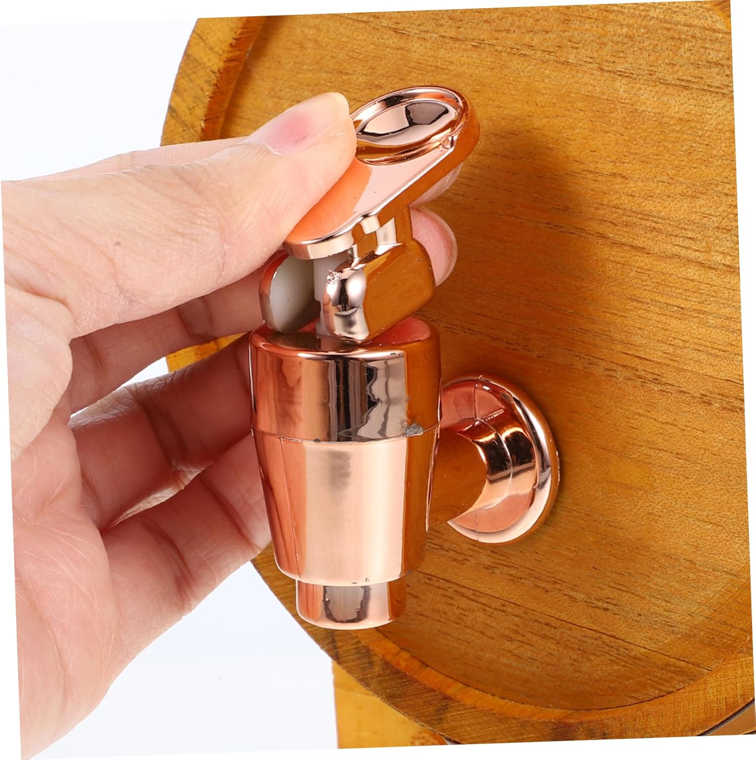 1set Solid Wood Mini Wine Stand and Spigot for Aging Dispensing and Storing Wine Capacity for Home Bar Decor and