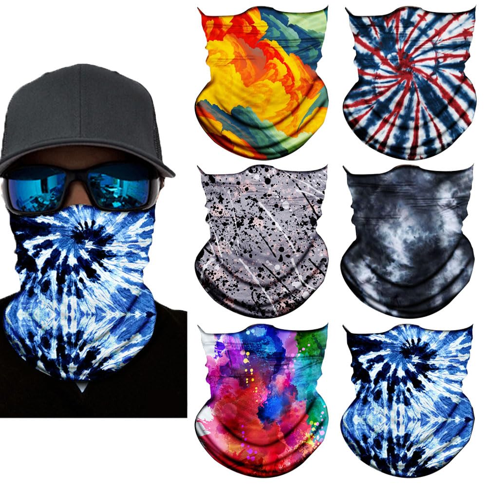 Neck Gaiter Mask,Bandana Gator Face Cover Mask Sun UV Protection,Neck Warmer Balaclava,Tube Face Scarf,Headband for Outdoor