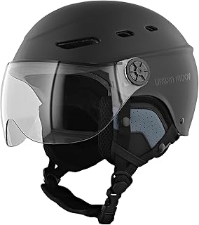 T'nB - Visor, Casque de Protection Vélo et Trottinette Electrique avec Visière Transparente, Aérations, Réglage Molette, Caches-Oreilles Détachables