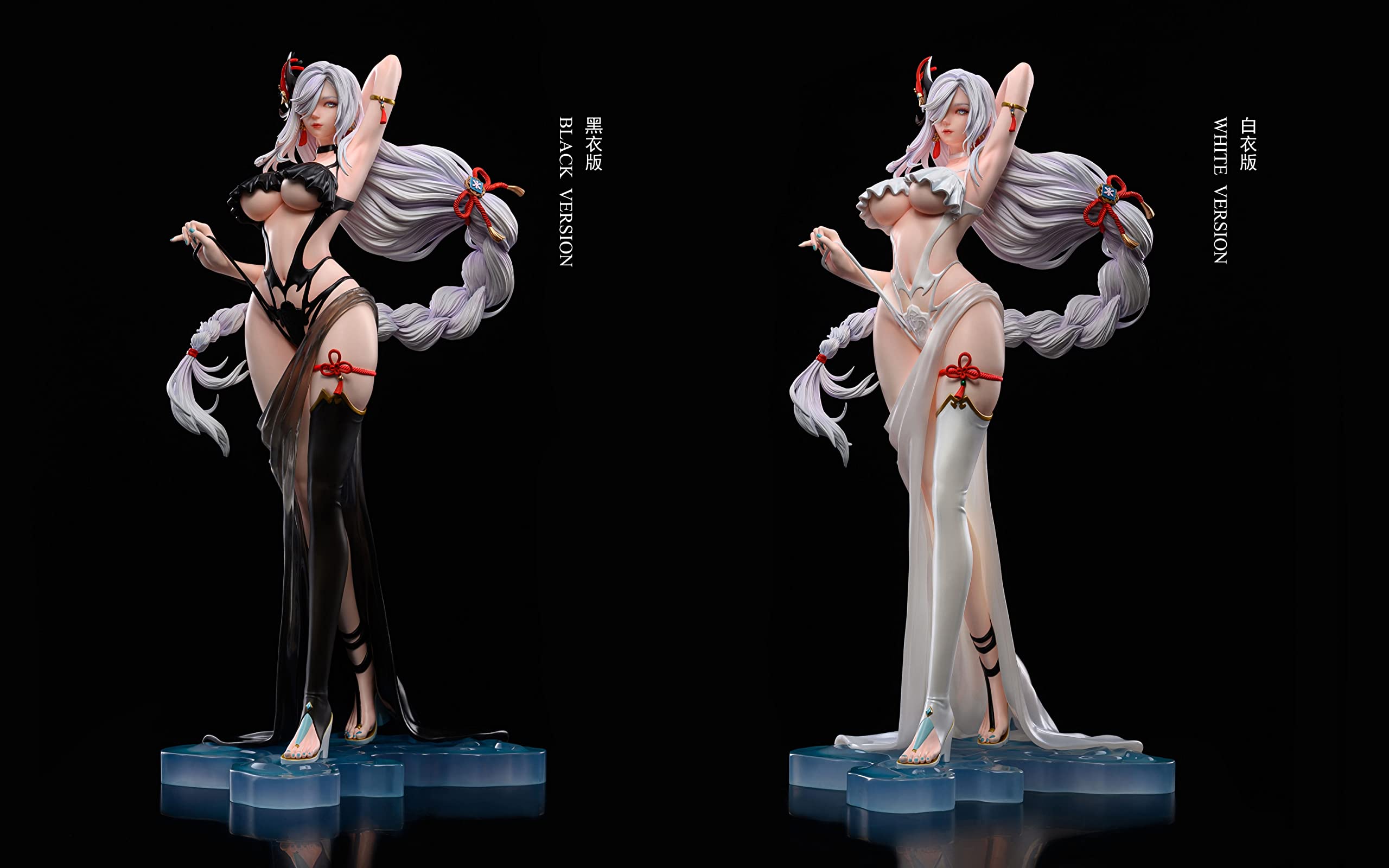 原神　申鶴　フィギュア Amazon.co.jp: 原神 げんしん 申鶴 しんかく 1/4スケール 塗装