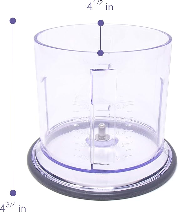 Blender Replacement Parts for Ninja Master Prep Qb900B - 16 oz Food Processor Bowl and Storage Lid