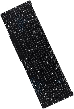 Deal4GO Single Color Backlit Keyboard Replacement for Acer Nitro 5 AN515-54 AN515-55 AN515-43 AN515-44 AN517-51 AN515-54-5812 AN515-55-53E5, 15.6-inch