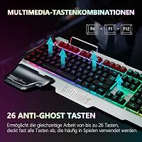 RedThunder K900 Gamer Billentyűzet RGB Világítással 5