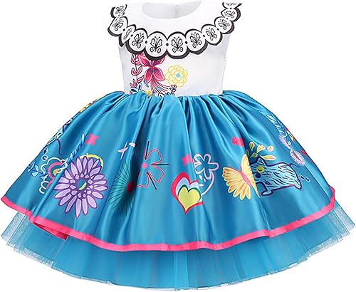 Minghai Kids Toddler Girls 3D Cartoon Tutu Dresses Halloween Cosplay Costume Princess Fancy Party Dress