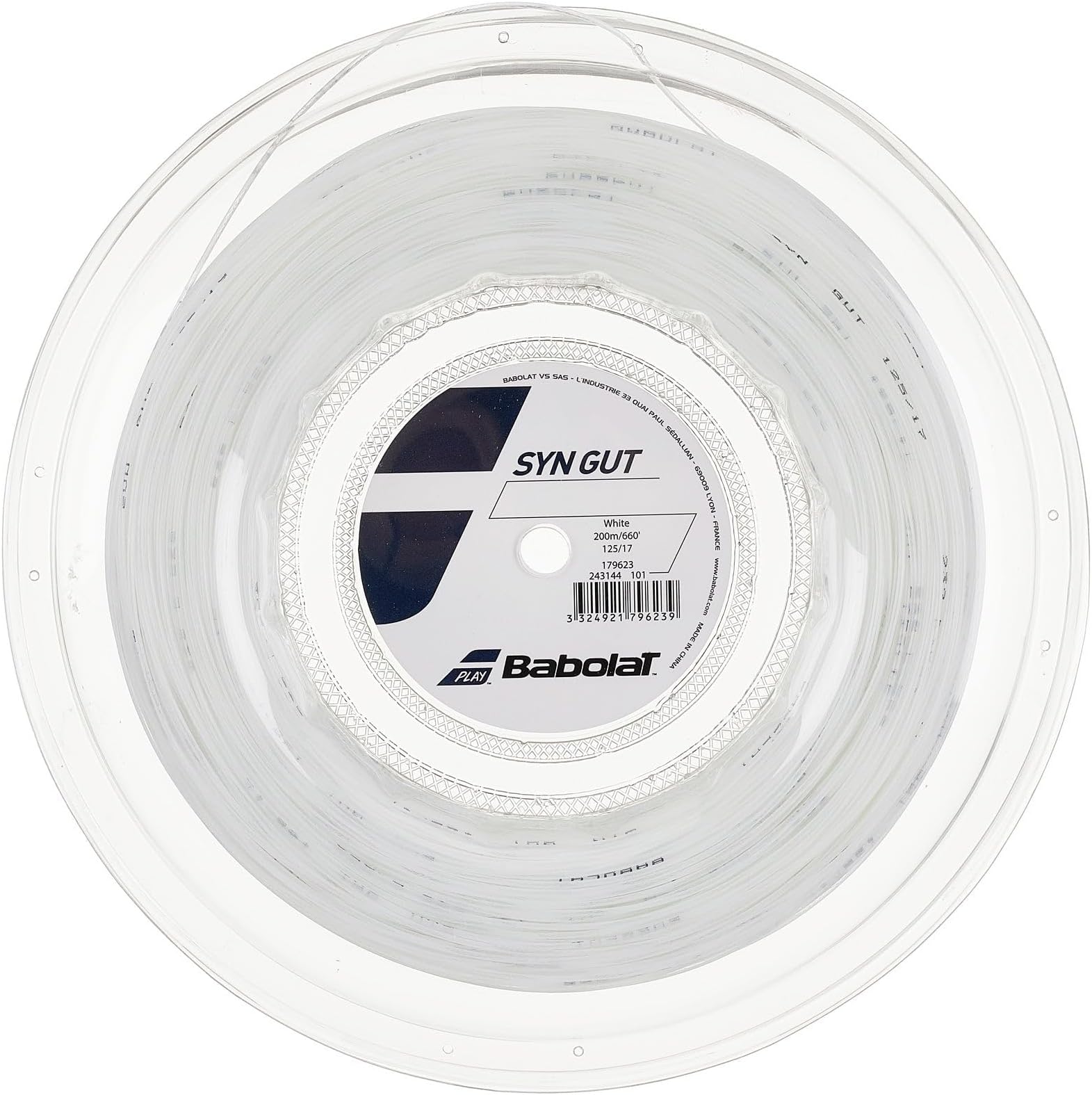Babolat Synthetic Gut 17/1.25 String Reel - 660' White
