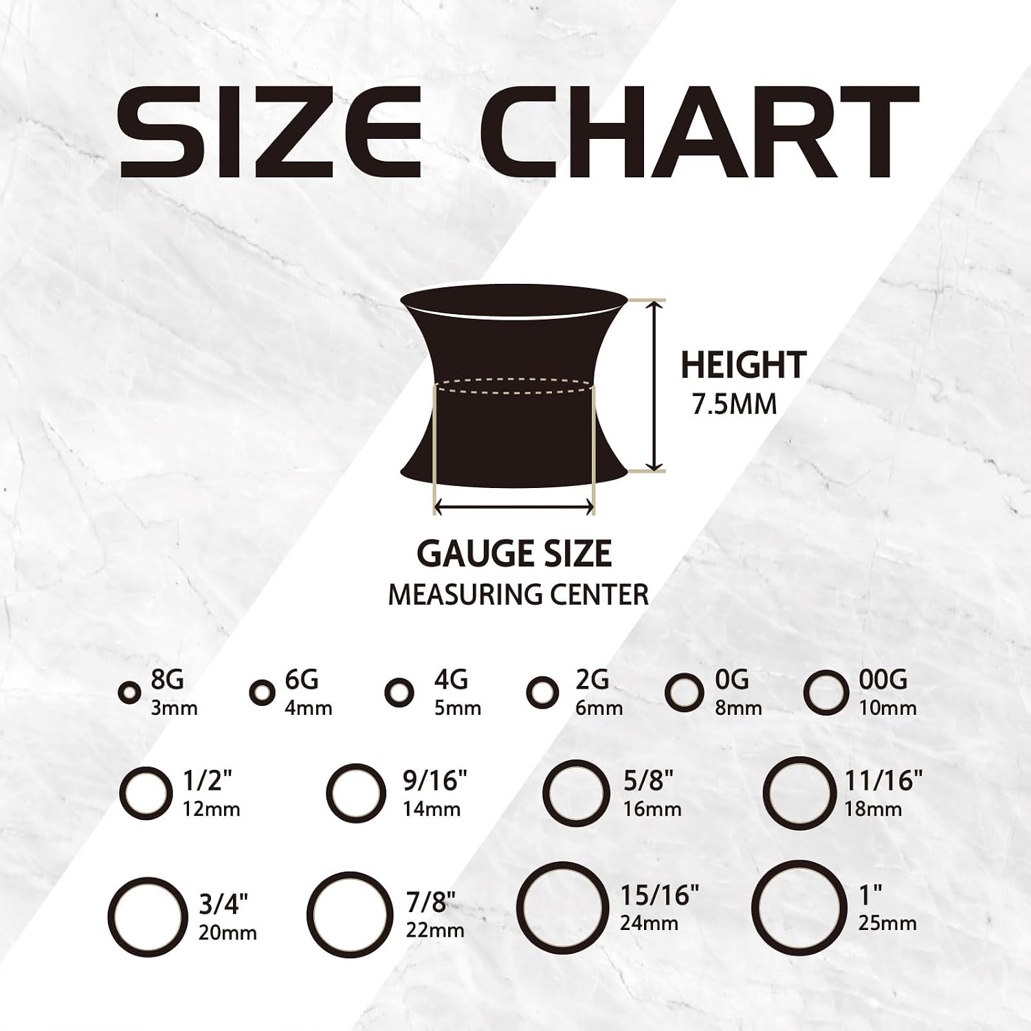 2PCS Ultra Thin Silicone Double Flared Flesh Skin Tone Ear Gauges Tunnel Plugs Soft and Smooth Skin Silicone Stretchers Expander for Women Men 8G-1" 3-25mm