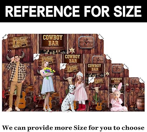 Miniatura 5 de Fondo de madera rústica de 7 x 5 pies, diseño de vaquero occidental, fondo de fotografía de granero, decoración de fiesta de cumpleaños para niños,