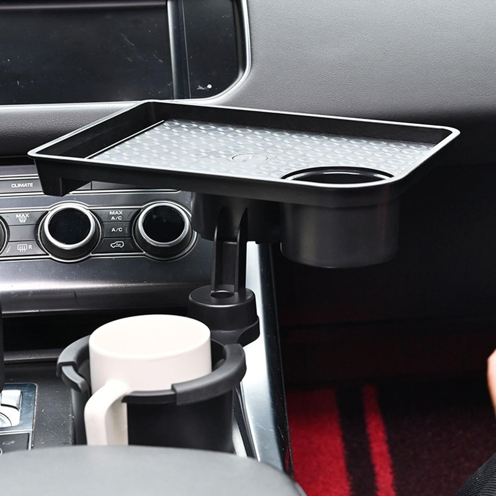 Amazon | 車用カップホルダートレイ 車用 トレイテーブル ドリンク