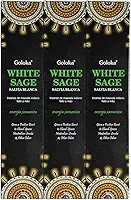 Incenso Goloka Massala Sálvia Branca White Sage 3un.15g